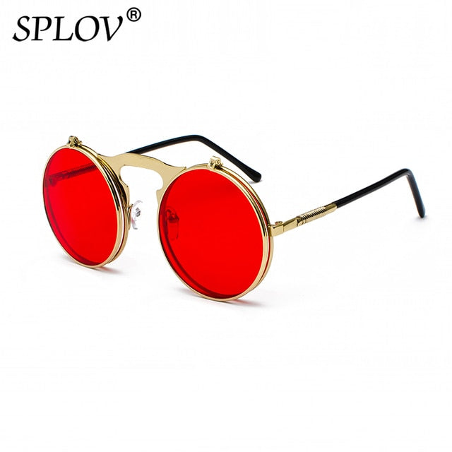 Vintage Steampunk Flip Sunglasses