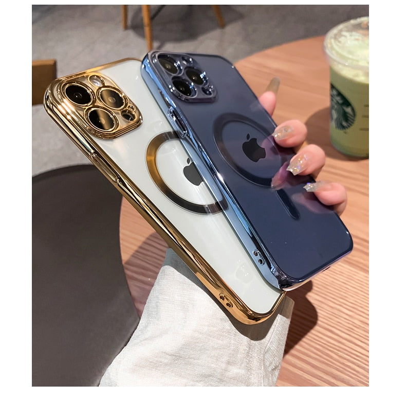 Luxury Transparent Plating Bumper Case