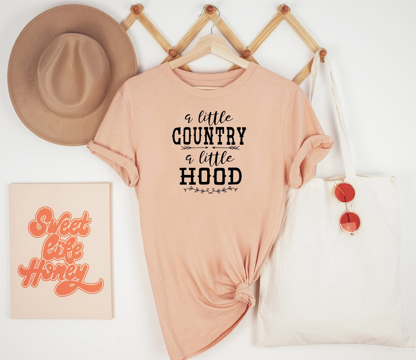 A Little Country A Little Hood Shirt, Country Music Shirt