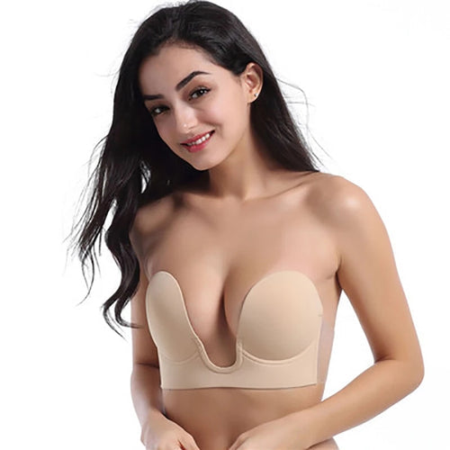 Deep Neckline Silicone Effect Bra - Secret Bra